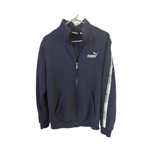 Men's Puma navy medium full zip jacket